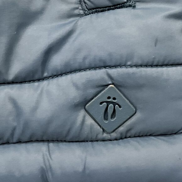 Totto Columbia Mens Reversible Blue Gold Puffer Vest Knit Waistband - Picture 7 of 9